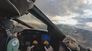 Relaxing Flight Deck View from Eagle, Colorado to Kansas City, Missouri.