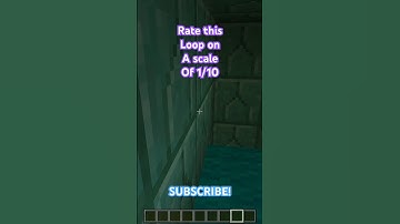 Rate this loop on a scale of 1/10 #minecraft #fyp #shorts #loop #rate #yourcomment