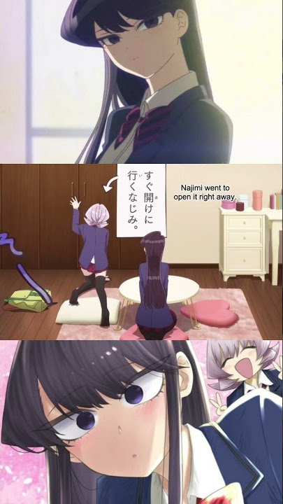 najimi opens the door ( komi can't communicate) #komisan #komisanwakomyushoudesu #anime