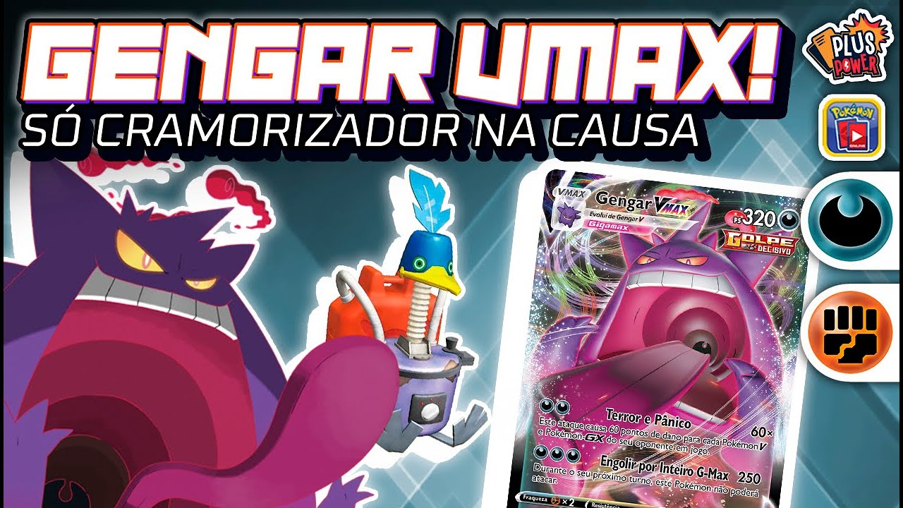 Carta Pokémon Gengar Vmax Gigamax, Noivern V e Audino Mega Ex, Produto  Masculino Pokemon Usado 67932119