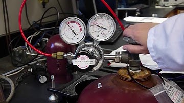 Turning on the acetylene tank for the Shimadzu AA-7000 FAAS