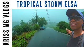 Walking Ten Minutes In A Tropical Storm in Grenada | KrissMGvlogs