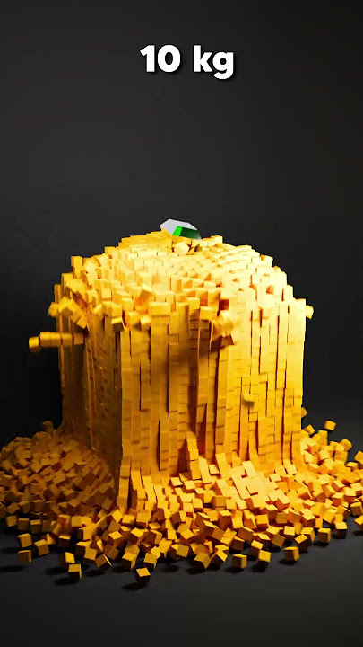 Destroying 10,000 Cubes Simulation🔥🟨 #blender3d #blenderanimation #3dart #3danimation