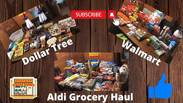 Aldi, Dollar Tree, & Walmart Grocery Haul