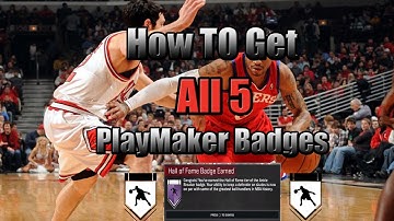 FASTEST WAY TO GET ALL 5 BADGES FOR Playmaker & Point Forward!! + HoF | NBA 2K17