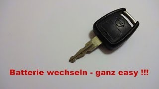 Leere Opel Zafira Schlüsselbatterie wechseln & anlernen