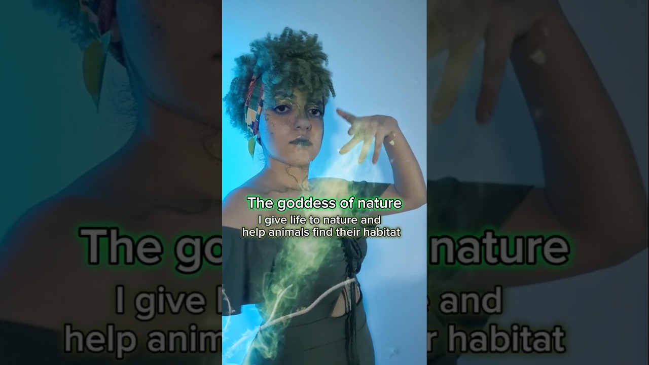 Part 1: "the goodbye" . Humans meet the nature goddess 💚 