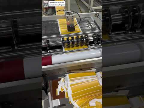 Self Adhesive Sticker Color Tracking Slitting Transverse Roll Process Tool Setup Operations