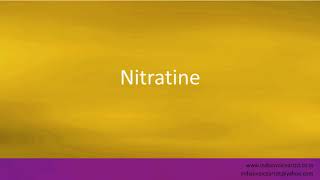 Pronunciation of the word(s) "Nitratine".