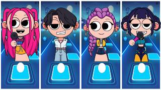 Kpop Demon Hunters 🆚 SAJA Boys 🎮 Tiles Hop EDM RUSH screenshot 3