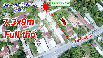 Đất Củ Chi | Nền đất gần mặt tiền Tỉnh Lộ 8 mặt tiền 7.3m giá chỉ 900 triệu tại Tân Thạnh Tây Củ Chi