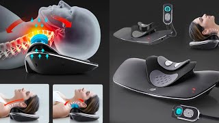 Neck Stretch & Neck Massage, Multi-functional Cervical Traction and Neck Muscle Device