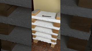 1000°C Hot Iron on thermocol 🔥|oddly satisfying. #shorts #asmr #experiment