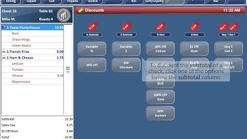 Apply a Subtotal Discount - Focus POS