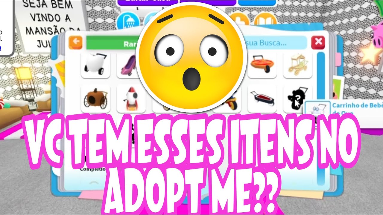 MOSTREI MEUS ITENS RAROS NO ADOPT ME - Roblox 