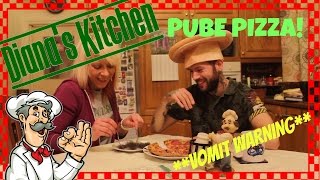 Eating PUBE Pizza 🍕 *Puke WARNING* 🍴