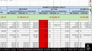 CURSO GRATUITO DE VALORIZACIONES DE OBRA 2023 CON PLANTILLA EXCEL  PRIMERA PARTE