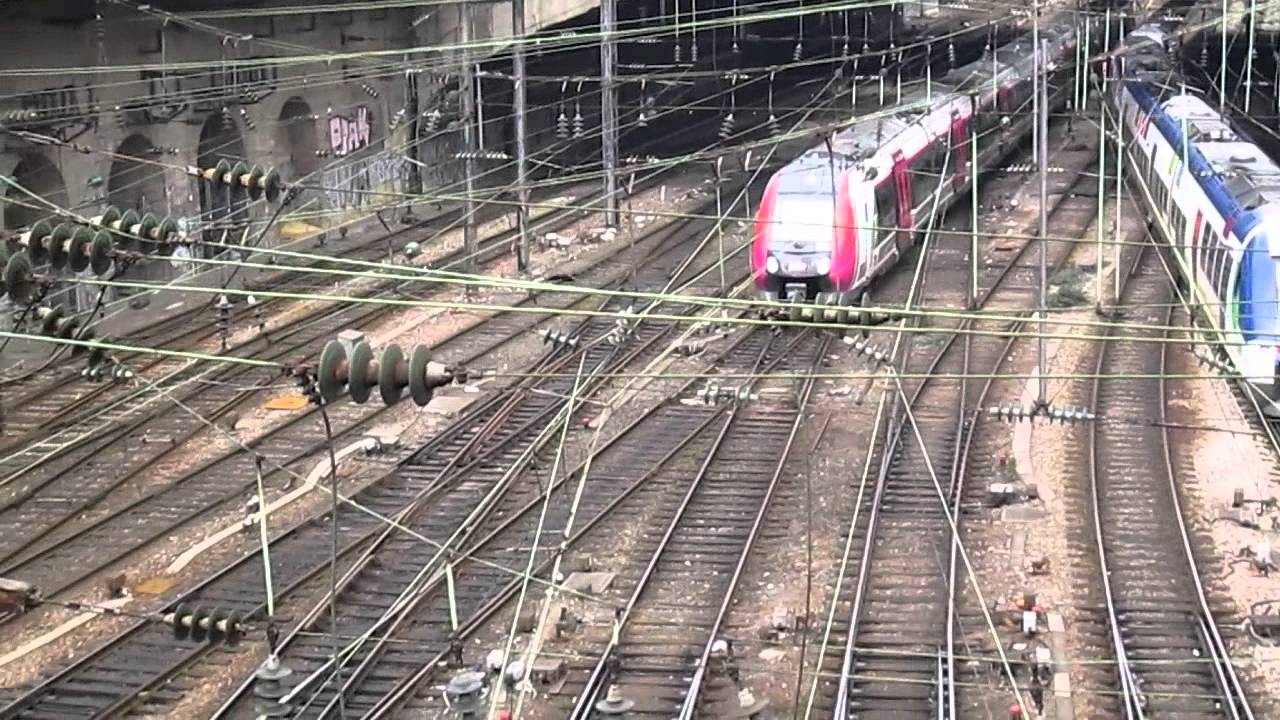 Trains à la Gare de l'Est Paris Octobre 2014 YouTube