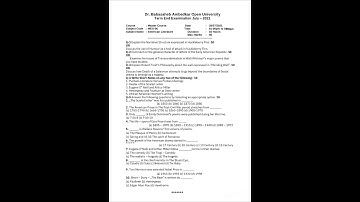 MEG-6 Question Paper-2021 M.A-2  #baou #class #viral #education #youtubeshorts