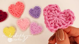 How to Crochet a Heart in just 2 MINUTES! 