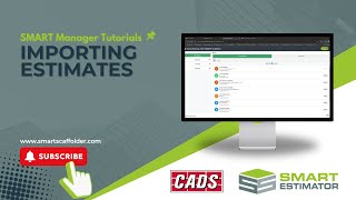 Importing estimates from SMART Estimator to SMART Manager screenshot 5