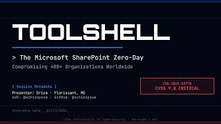 The Microsoft SharePoint Zero-Day Attack