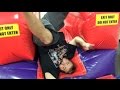 FAT MAN FALLS DOWN KIDS BOUNCE HOUSE SLIDE!