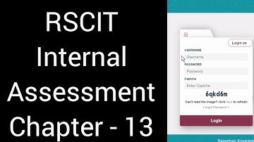 #rscit #chapter13 #internal #assessment #rkcl