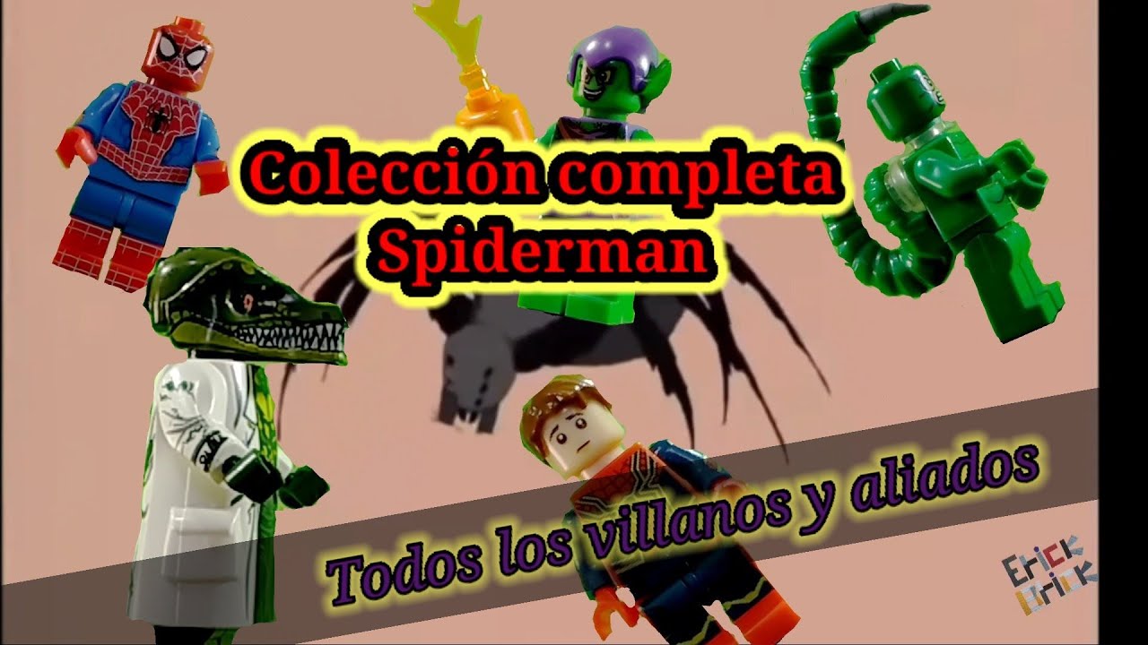 LEGO Spiderman colección completa, Review todos los villanos y aliados, 20  minifiguras hombre araña - YouTube