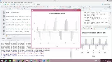 Cross-correlation Using R.