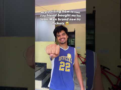 Share krdo us dost ko kya pata tickets miljaye 🥹 #spidermanbrandnewday #shorts #relatable #humour