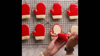 Buffalo Plaid Mitten Cookies 2