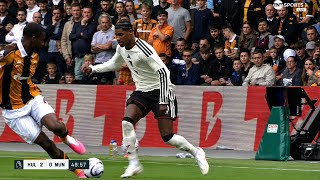 Marcus Rashford vs Hull | All Touches,skills,dribbles