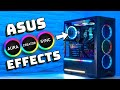 Asus aura sync  aura creator  all effects asus rgb software