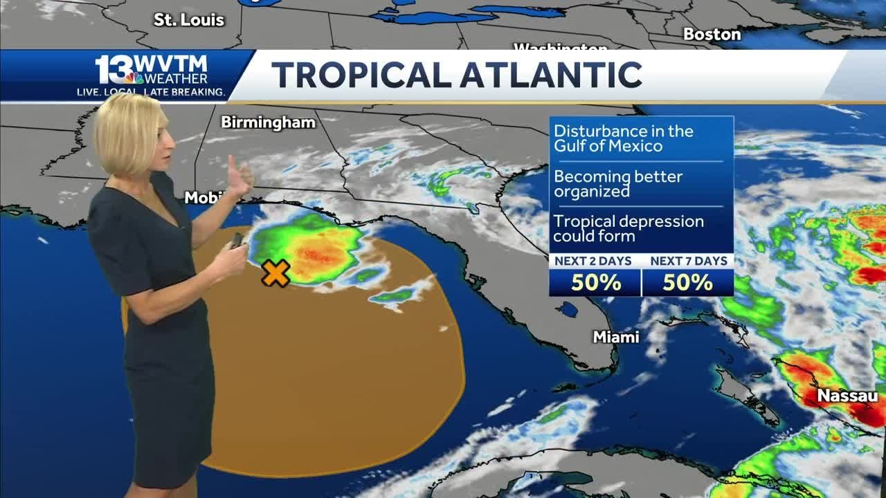 Disturbance in Gulf of Mexico could become a depression - YouTube