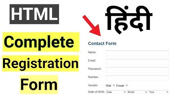 How to Create Registration Form in HTML |How to make html form with table | HTML tutorial | Part 7|