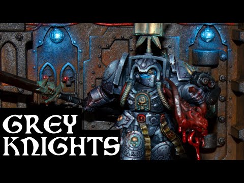PAINTING GREY KNIGHTS WITH NEW JOHN BLANCHE PAINTS TUTORIAL I SPACE MARINES I KILLTEAM I GRIMDARK