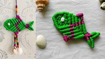 Macrame Fish Wall Hanging | Macrame Fish New Design | Easy Macrame Fish Tutorial | Macrame Animal