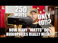 How many "WATTS" do Audiophiles REALLY NEED?!!