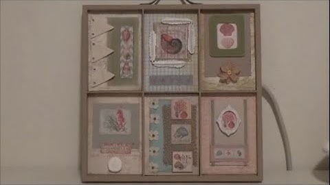 Beach Theme Altered Shadowbox - Supplies & Finished Project