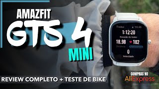 AMAZFIT GTS 4 MINI - REVIEW COMPLETO + teste de bike