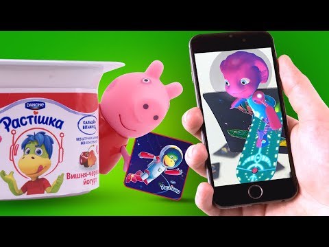 Свинка Пеппа и космическая карта Как оживить магниты? Новая акция Растишка Мультик из игрушек детям