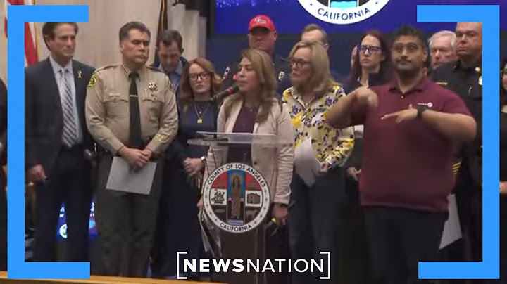 Update: LA officials on wildfires