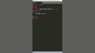 How to add Horizontal Rule in HTML