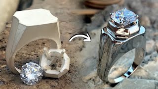 How to Make an Engagement Ring | Diamond ring| Handmade Jewellery