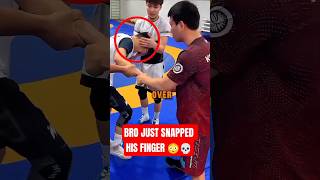 Coach Fixed His Broken Finger Mid Match 😳 #shorts #viral #basketball