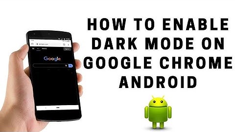 HOW TO ENABLE(turn on) DARK MODE IN Google CHROME FOR ANDROID📲💯