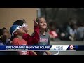 'Like the moon was taking a bite': Briarcliff Elementary first graders witness solar eclipse