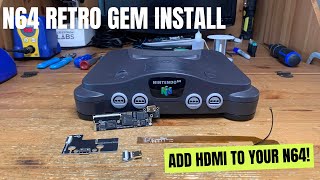 The best video upgrade for your N64 in 2023! PixelFX Retro Gem install and demonstration