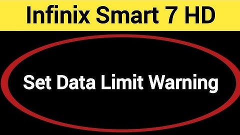 how to set data limit warning, Infinix smart 7 HD me me data limit kaise set kare